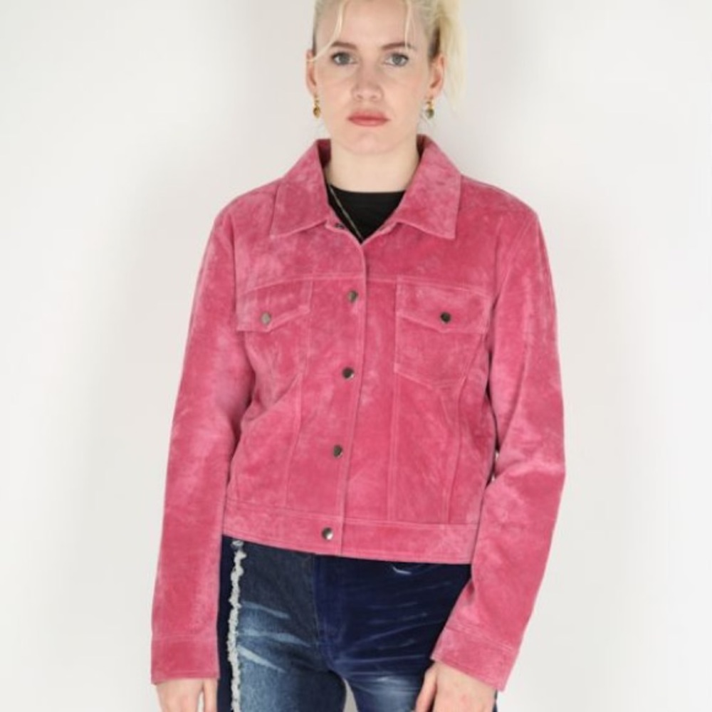 Sorbe Pink Suede Jacket